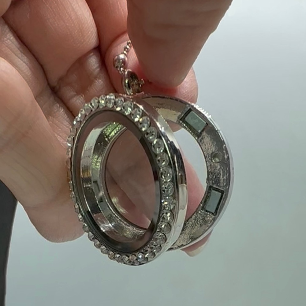 Interchangeable BLESSED Shaker Locket Ball Chain Necklace - Picture 3 of 5